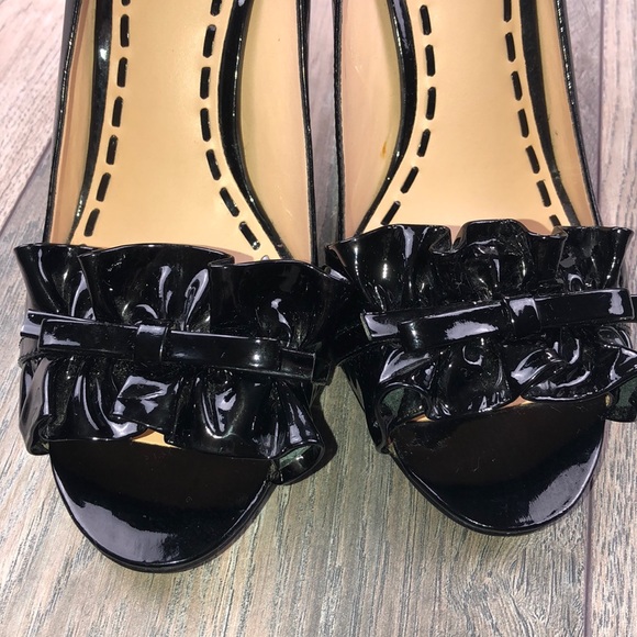 Enzo Angiolini Peep Toe Patent Pumps size 7.5 - Picture 5 of 7